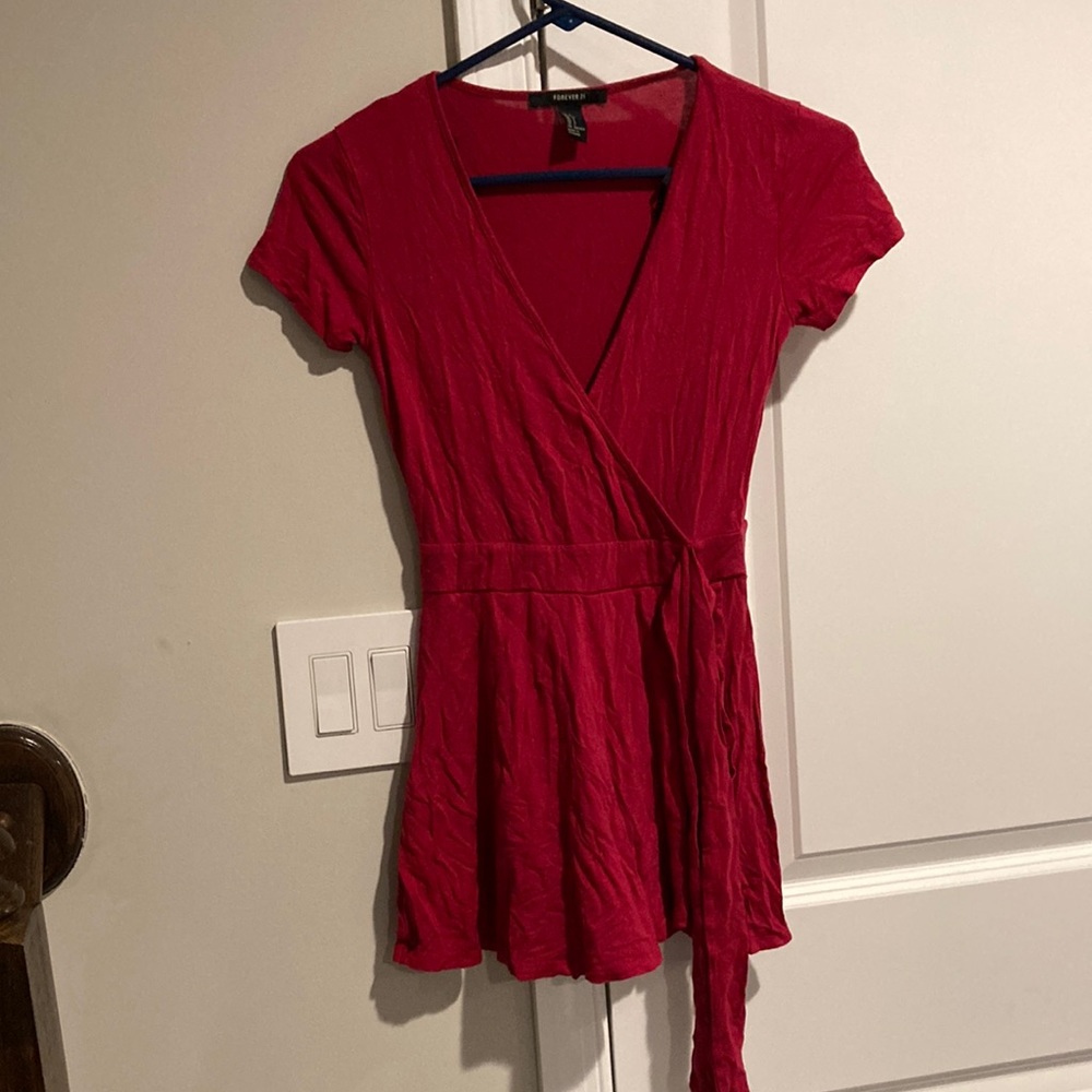 Forever 21 Magenta Blouse Size SMALL